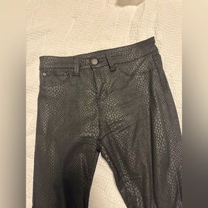 Snake skin jeans